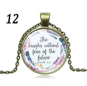 Bible Verse Necklace - Our Words of Life